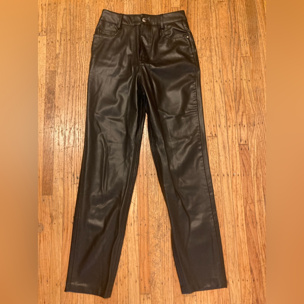Zara pleather pant sz 0